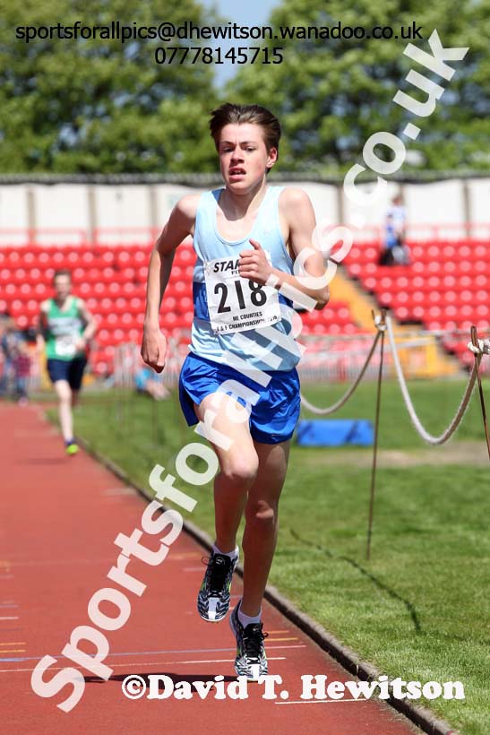 Boys under-15s, North East Track and Field Champs., Gateshead. Photo: David T. Hewitson/Sports for All Pics